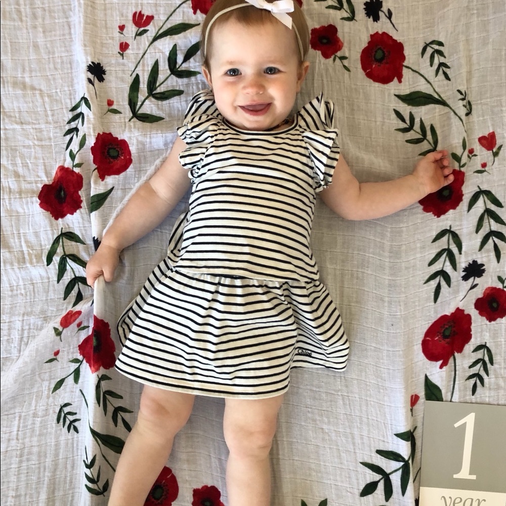 Chloe Toddler Striped Black & White 🖤
